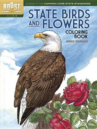 Könyv BOOST State Birds and Flowers Coloring Book Annika Bernhard