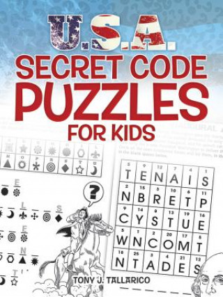 Kniha U.S.A. Secret Code Puzzles for Kids Tony Tallarico