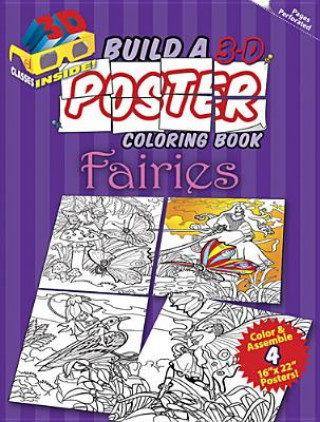 Kniha Build a 3-D Poster Coloring Book - Fairies Sovak