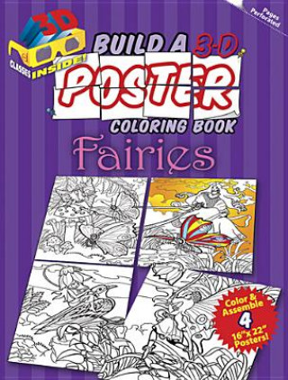 Knjiga Build a 3-D Poster Coloring Book - Fairies Sovak