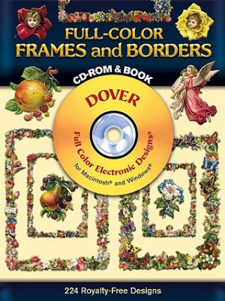 Kniha Full-Color Frames and Borders CD-ROM and Book Dover