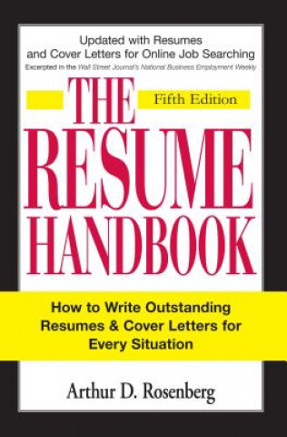 Book The Resume Handbook Arthur D. Rosenberg