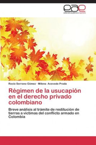 Kniha Regimen de la usucapion en el derecho privado colombiano Rocio Serrano Gómez
