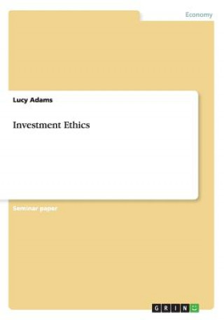 Kniha Investment Ethics Lucy Adams