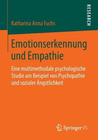 Książka Emotionserkennung Und Empathie Katharina Anna Fuchs