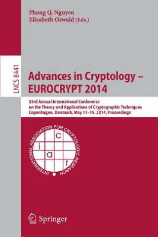 Könyv Advances in Cryptology - EUROCRYPT 2014 Phong Q. Nguyen