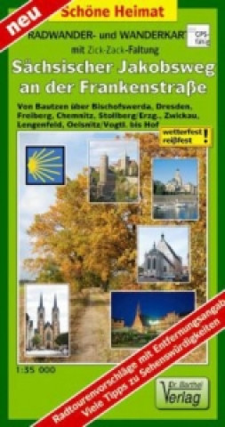 Nyomtatványok Doktor Barthel Karte Sächsischer Jakobsweg an der Frankenstraße 