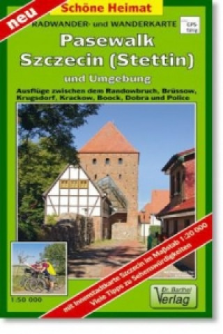 Tiskanica Doktor Barthel Karte Pasewalk, Szczecin (Stettin) und Umgebung 