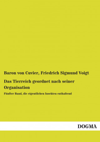 Buch Das Tierreich geordnet nach seiner Organisation Baron von Cuvier