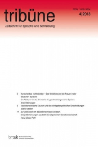 Könyv tribüne. zeitschrift für sprache und schreibung. 4/2013 