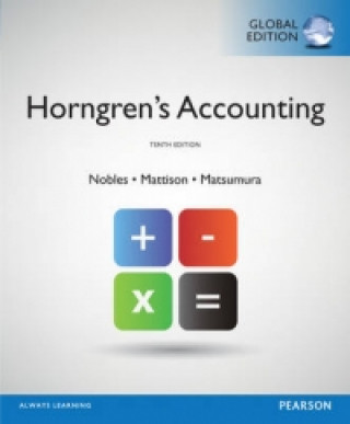 Livre Horngren's Accounting, Global Edition Tracie Nobles & Brenda Mattison