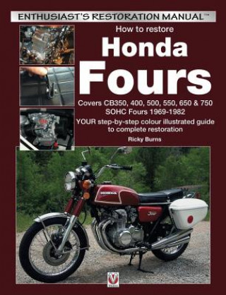 Könyv How to Restore Honda Fours Ricky Burns