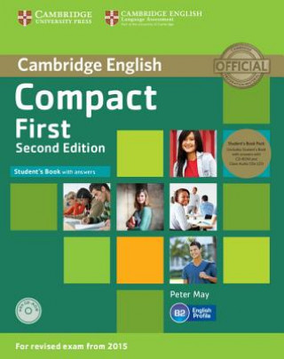 Book Compact First Student's Book Pack (Student's Book with Answers with CD-ROM and Class Audio CDs(2)) Peter May