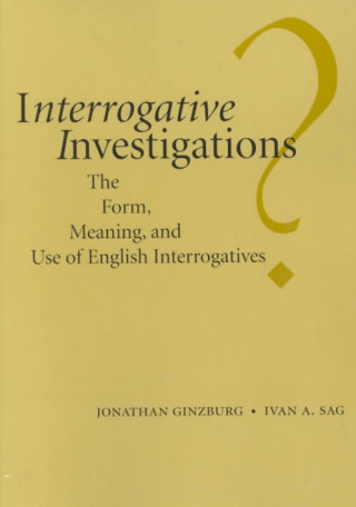 Buch Interrogative Investigations Jonathan Ginzburg