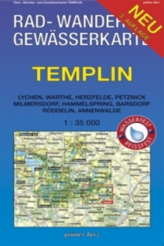 Drucksachen Rad-, Wander- und Gewässerkarte Templin 