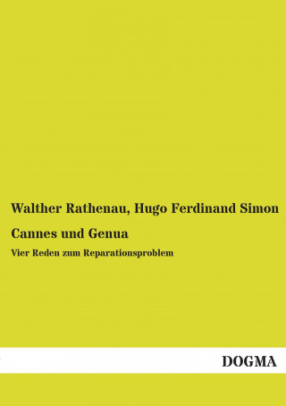 Książka Cannes und Genua Walther Rathenau