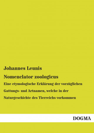 Knjiga Nomenclator zoologicus Johannes Leunis