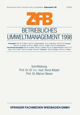 Carte Betriebliches Umweltmanagement 1998 Horst Albach