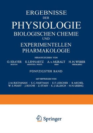 Kniha Ergebnisse der Physiologie Biologischen Chemie und Experimentellen Pharmakologie 