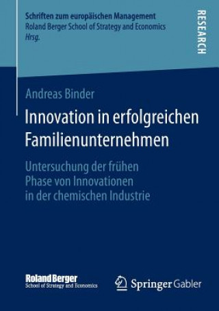 Kniha Innovation in Erfolgreichen Familienunternehmen Andreas Binder