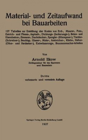 Carte Material- Und Zeitaufwand Bei Bauarbeiten Arnold Ilkow