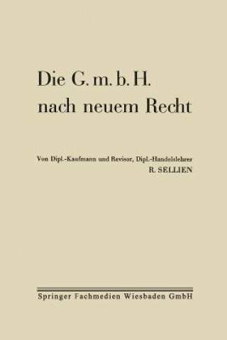 Carte G.M.B.H. Nach Neuem Recht Reinhold Sellien