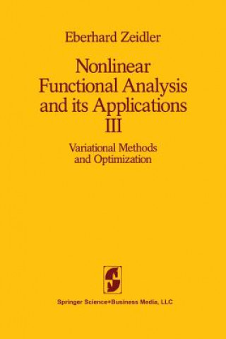 Knjiga Nonlinear Functional Analysis and its Applications, 1 E. Zeidler