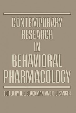 Carte Contemporary Research in Behavioral Pharmacology Derek Blackman