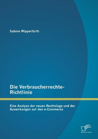 Knjiga Verbraucherrechte-Richtlinie Sabine Wipperfürth