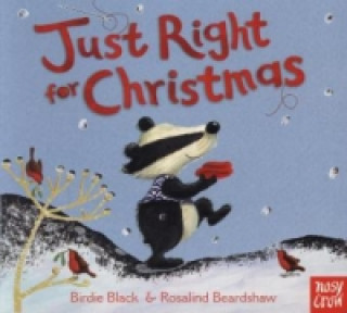 Carte Just Right for Christmas Birdie Black