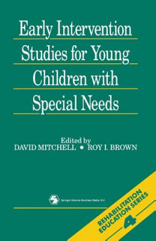 Książka Early Intervention Studies for Young Children with Special Needs David R. Mitchell