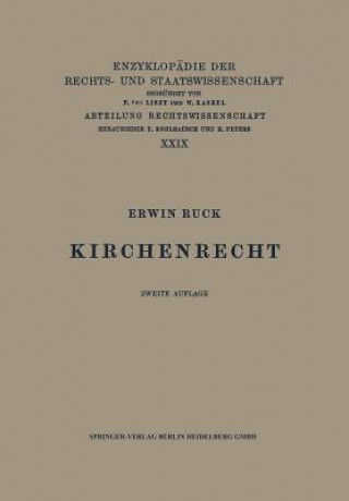 Βιβλίο Kirchenrecht Erwin Ruck