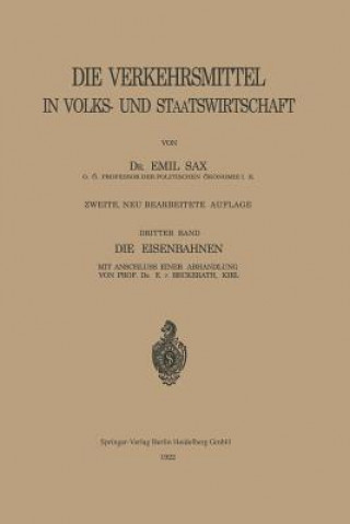 Könyv Eisenbahnen Emil Sax