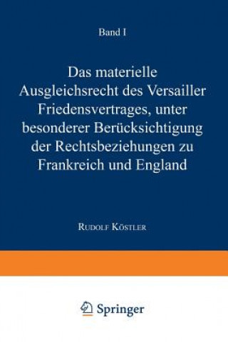 Książka Das Materielle Ausgleichsrecht Des Versailler Friedensvertrages Hans Dölle