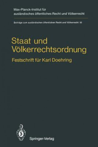 Kniha Staat Und Voelkerrechtsordnung Kay Hailbronner