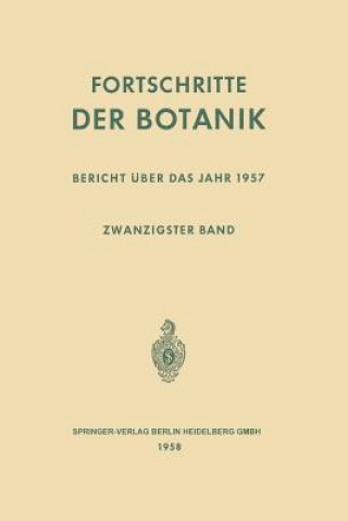 Könyv Fortschritte Der Botanik Erwin Bünning