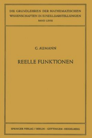 Kniha Reelle Funktionen, 1 Georg Aumann