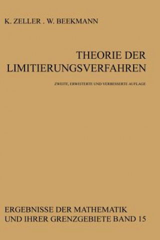 Carte Theorie Der Limitierungsverfahren Karl Zeller