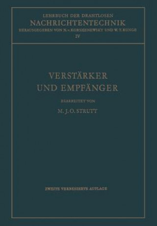 Buch Lehrbuch der Drahtlosen Nachrichtentechnik, 1 Maximilian J. O. Strutt