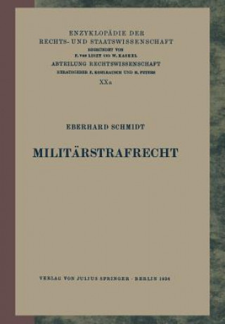Carte Militarstrafrecht Eberhard Schmidt