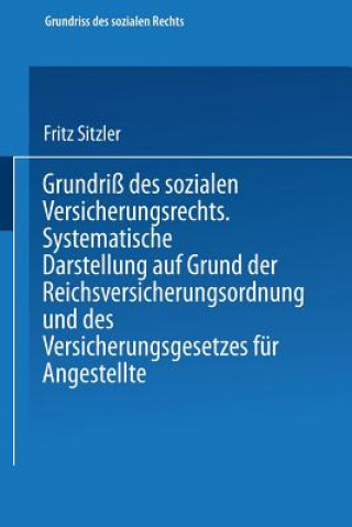 Carte Grundriss Des Sozialen Versicherungsrechts Walter Kaskel