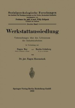 Kniha Werkstattaussiedlung Eugen Rosenstock