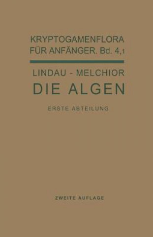 Kniha Die Algen Gustav Lindau