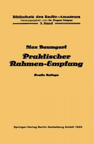 Kniha Praktischer Rahmen-Empfang Max Baumgart