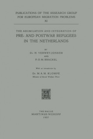 Książka Assimilation and Integration of Pre- and Postwar Refugees in the Netherlands H. Verwey-Jonker