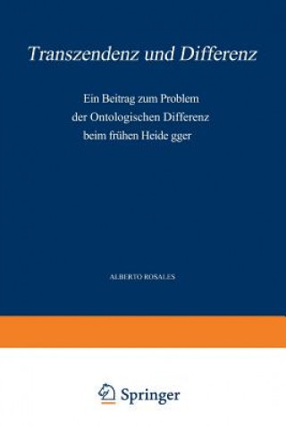 Kniha Transzendenz Und Differenz Alb. Rosales