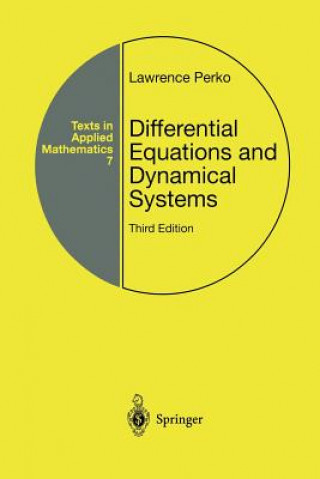 Könyv Differential Equations and Dynamical Systems Lawrence Perko