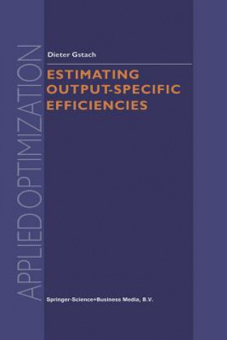 Kniha Estimating Output-Specific Efficiencies D. Gstach
