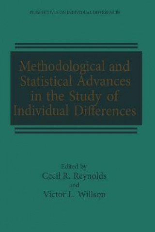 Kniha Methodological and Statistical Advances in the Study of Individual Differences Cecil Reynolds