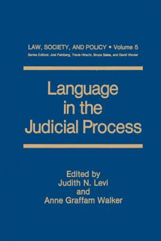 Knjiga Language in the Judicial Process Judith N. Levi